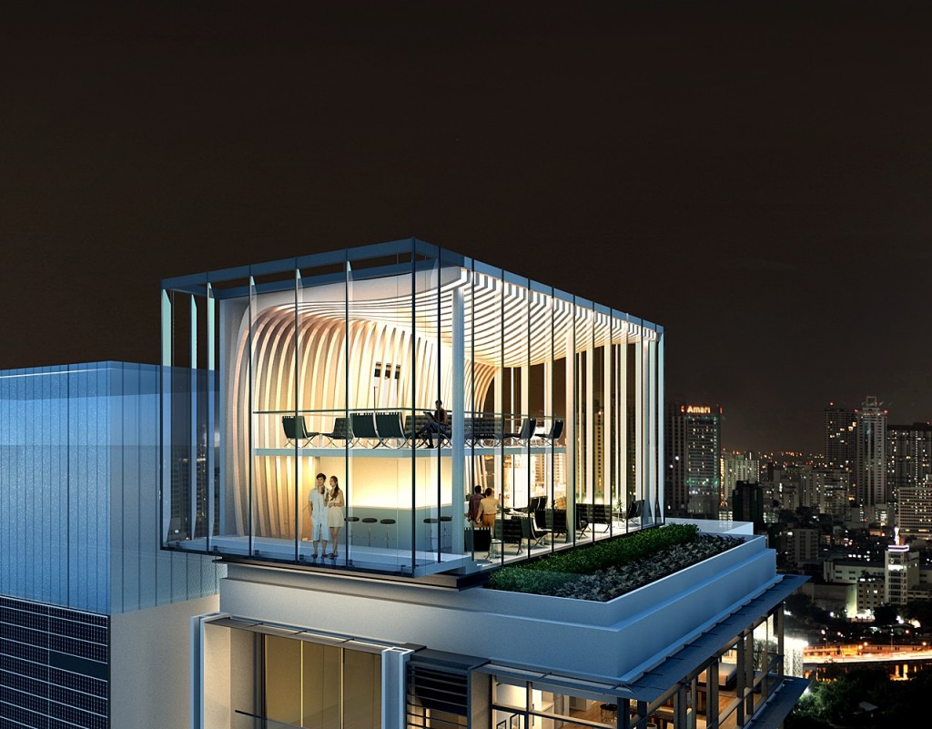 The club house at the rooftop (duplex)