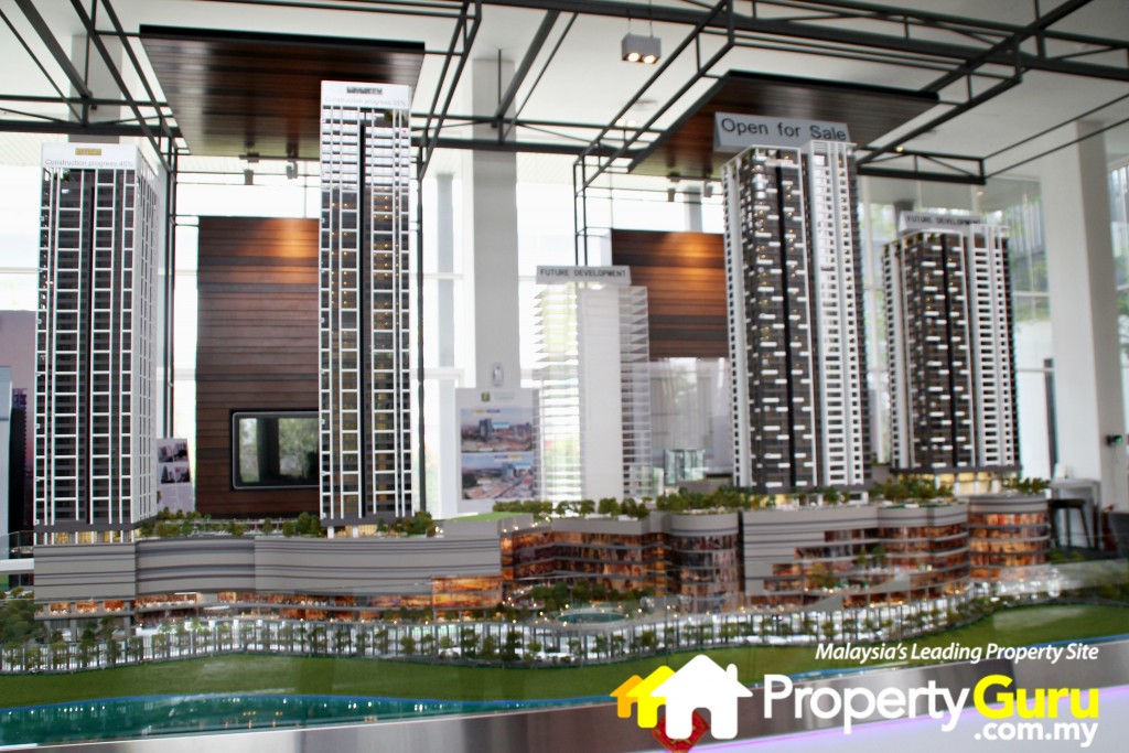 The display of  Tropicana Gardens overall project at the sales gallery