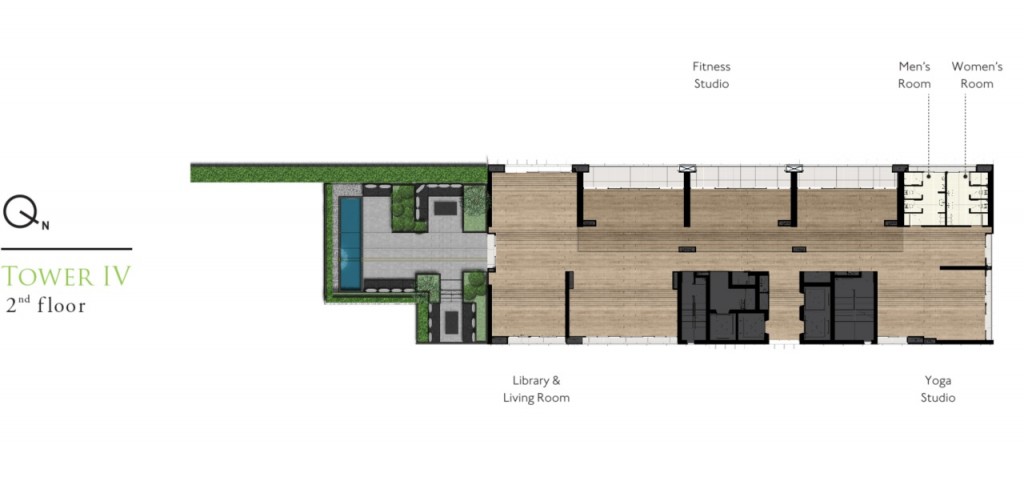 ชั้น 2 จะเป็นส่วนของพื้นที่ส่วนกลาง