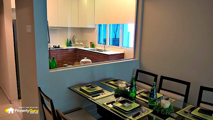 The Seasons0018 Type A Dining Area overlooking Kitchen