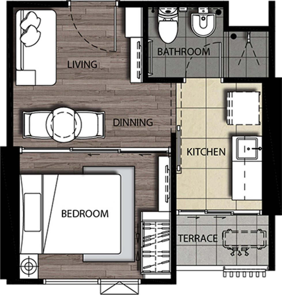 The Stage Taopoon31 A1R 26sqm-023