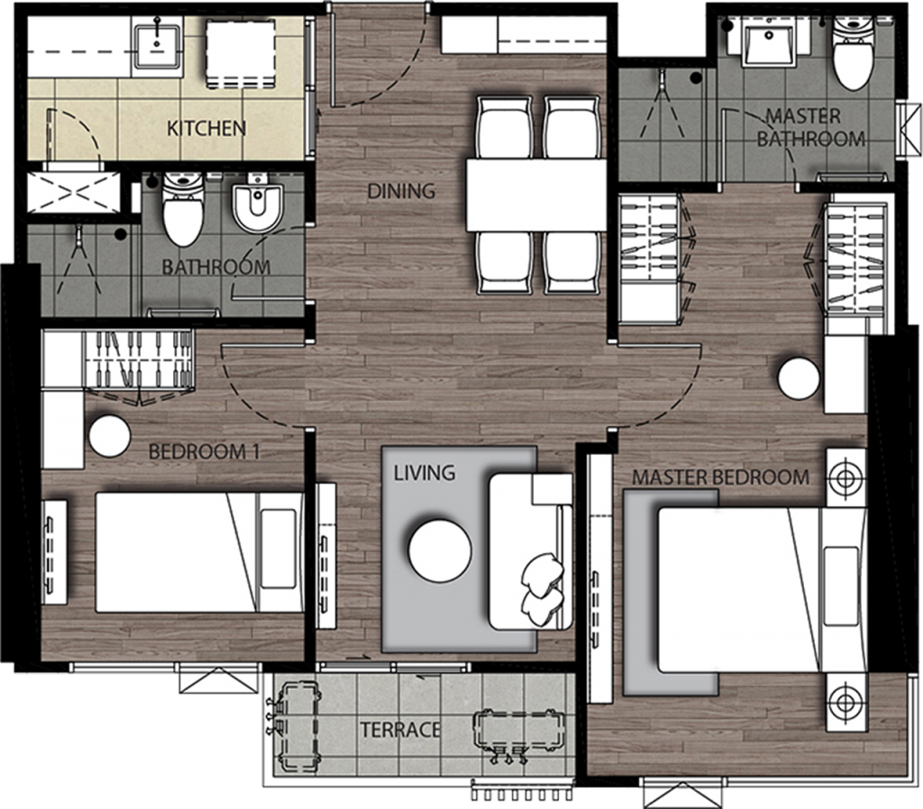 The Stage Taopoon36 2B1R 56sqm-028