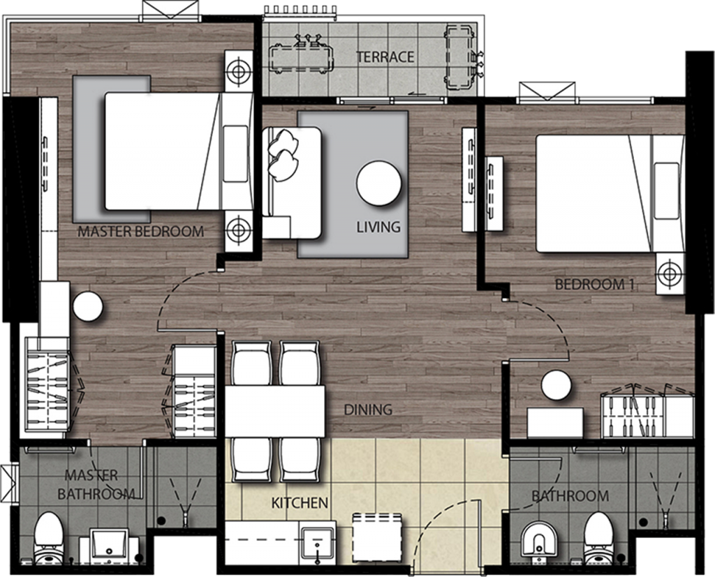 The Stage Taopoon37 2B2 61sqm-029