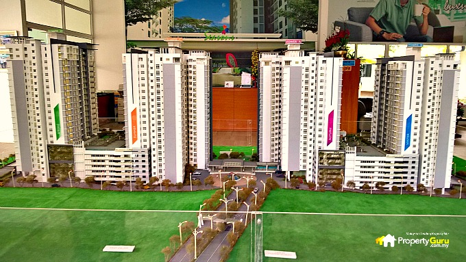 TheSeasons013 Frontal View of Four Towers Model