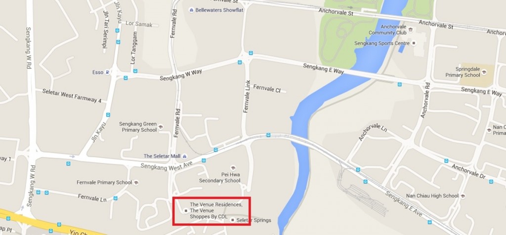 Venue Residences Google Map