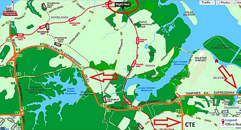 location, nearby, expressways, sembawang, ec