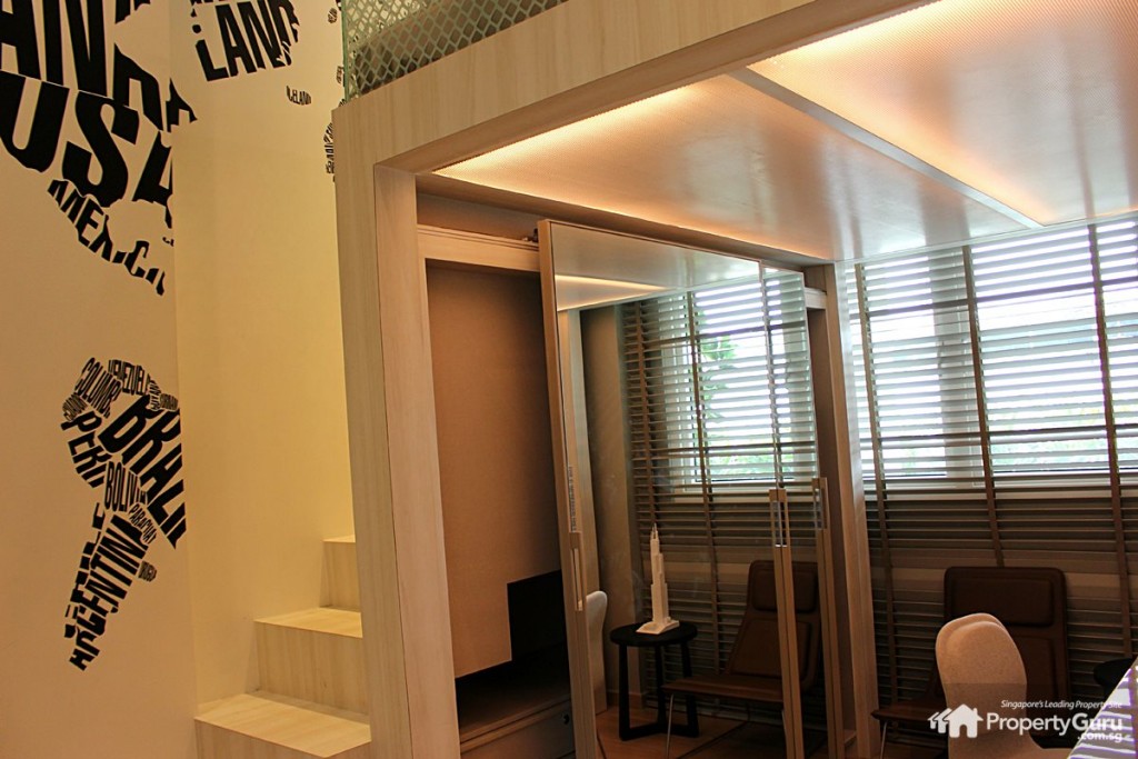 waterfront @ faber, three bedroom, 3 room, loft, built-in. layout, common, unit