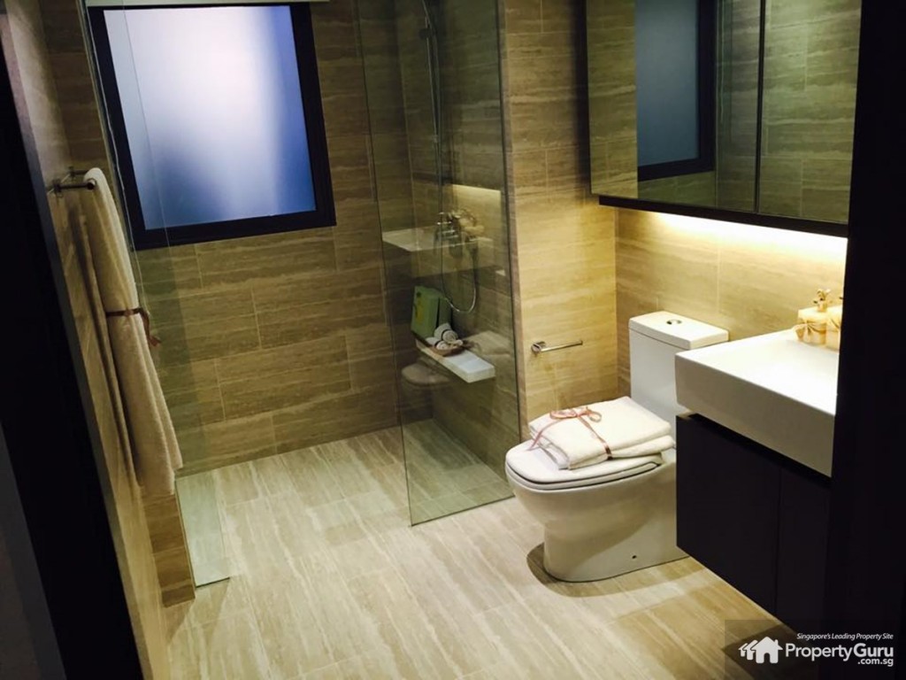 master bathroom, north park residences, three bedroom, 3 room