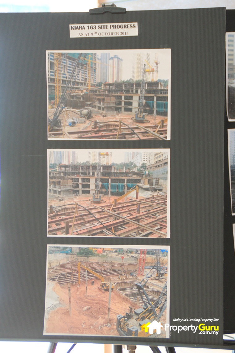 The construction progress