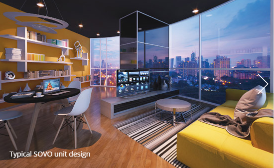 3. . SOVO Unit interior (Artist impression)