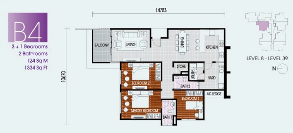 Pinnacle 052 PINNACLE FLOOR PLAN B4