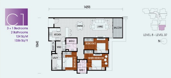 Pinnacle 053 PINNACLE FLOOR PLAN C1