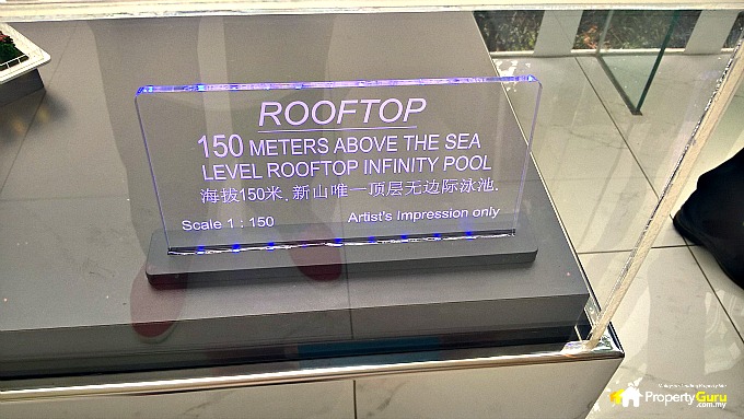Sovereign Bay 032 Rooftop Model Signage in Main Showroom