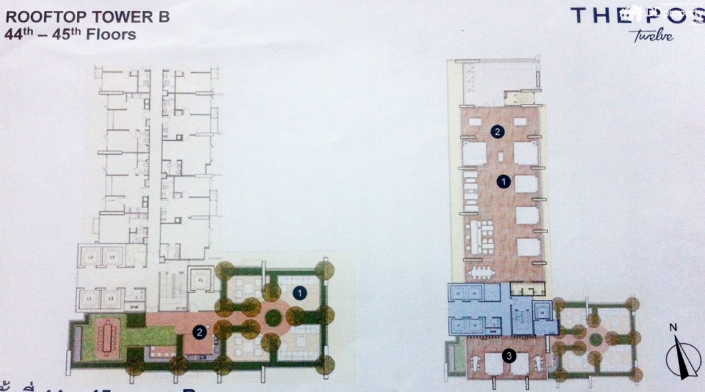 Floor Plan ชั้น 44-45