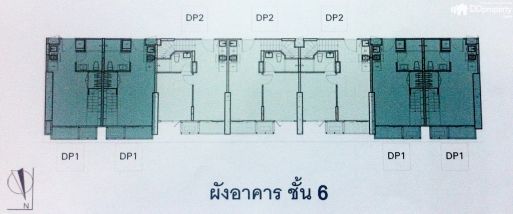 Floor Plan อาคาร B ชั้น 6