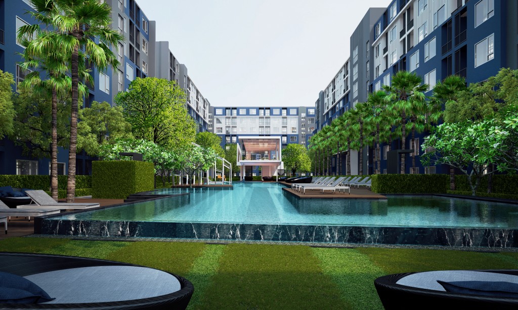 สระว่ายน้ำ ยาว 60 เมตร กว้าง 15 เมตร