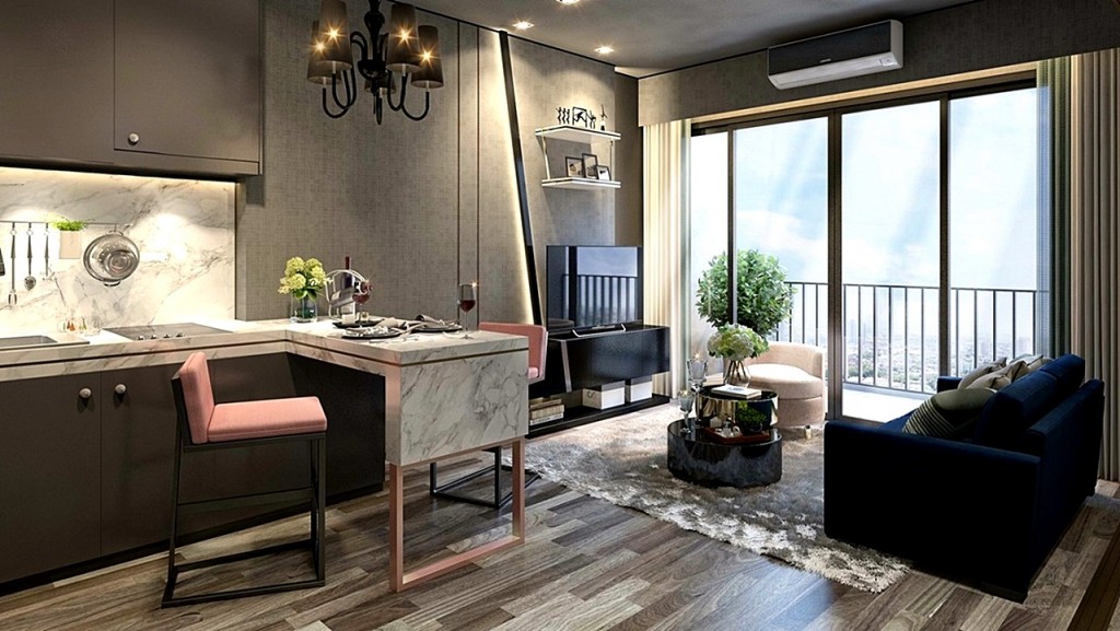 8 Whizdom Station Ratchada-Thapra6_Whizdom Station Ratchada-Thapra_Living Room_One Bedroom-006