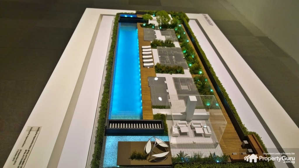 Alex Residences Roof Terrace with Infinity Pool 3D model