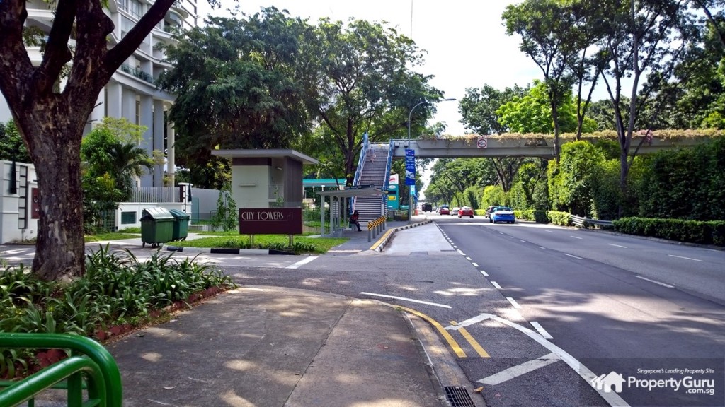 Bus stop next to SPC Service Station