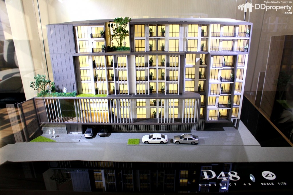 มุมมองทิศตะวันออกคือด้านหน้าของโครงการ