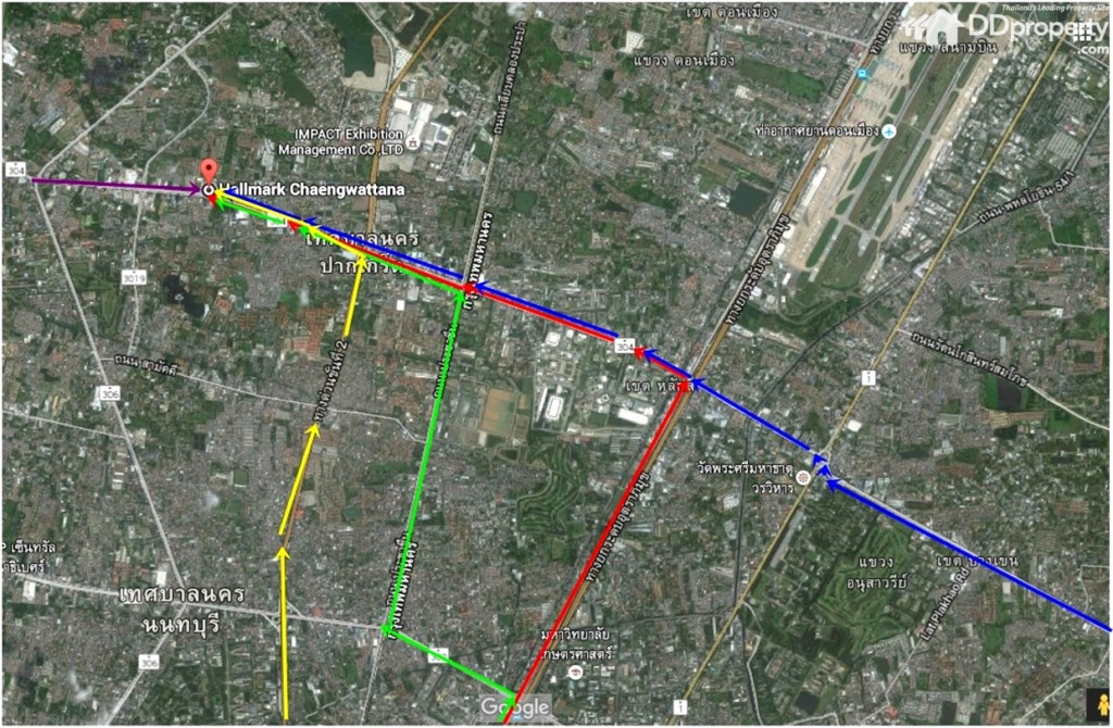 เส้นทางมายังโครงการ