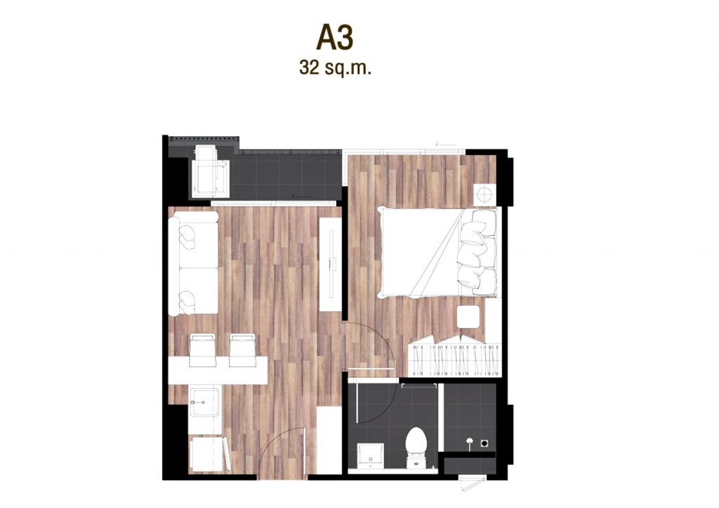 Type A3 32 sq.m