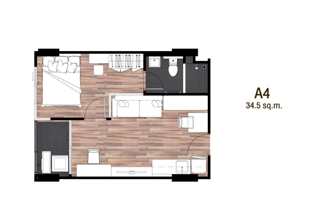 Type A4 34.5 sq.m