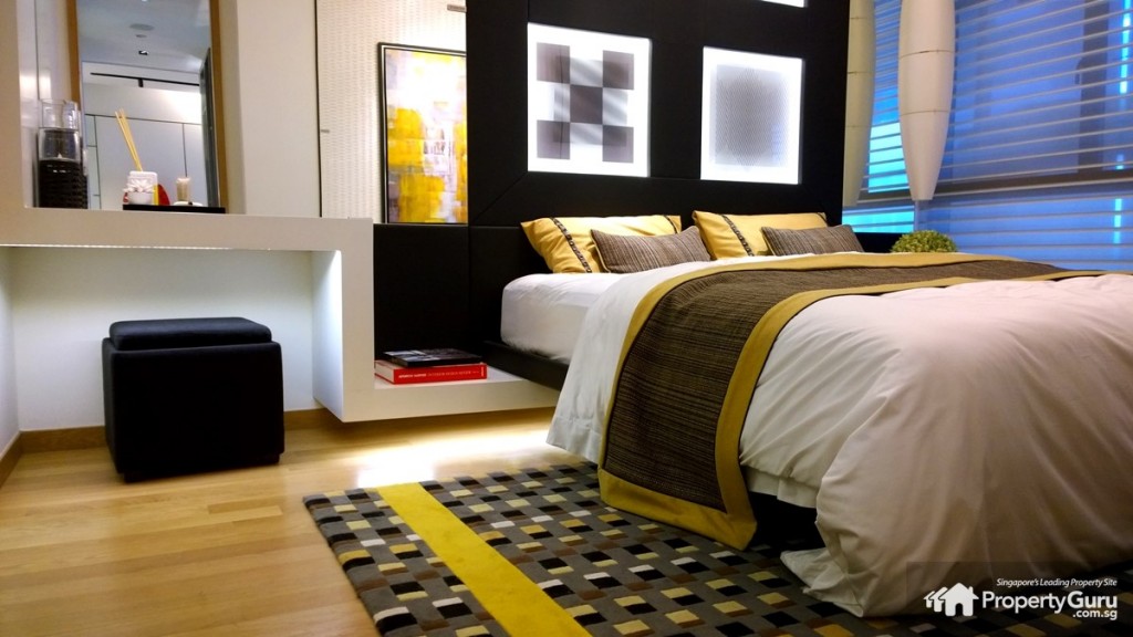 Marina One Residences 2BR master bedroom