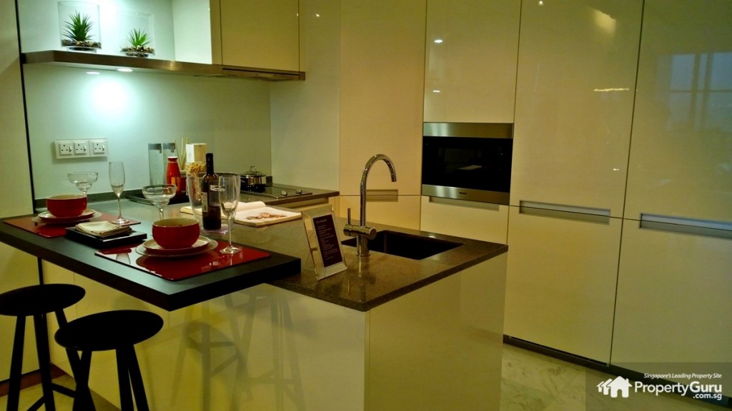 Marina One Residences 2BR open kitchen