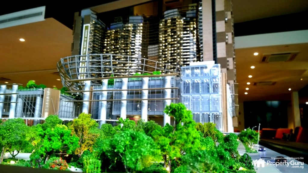 Marina One Residences 3D model facade