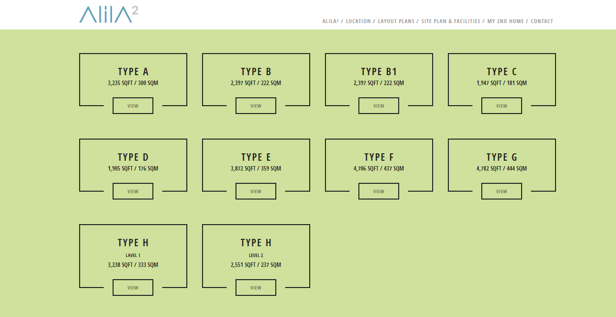 Project details,  Type A to Type H
