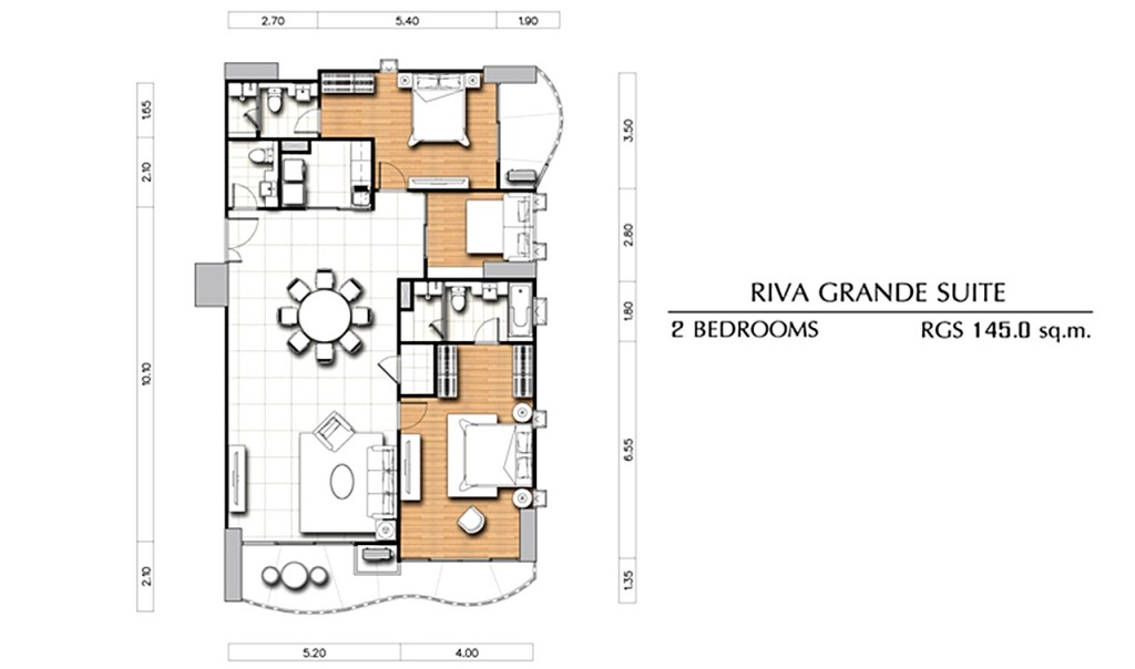 Riva Plan RoomTowerA_RGS_2bed_145-003