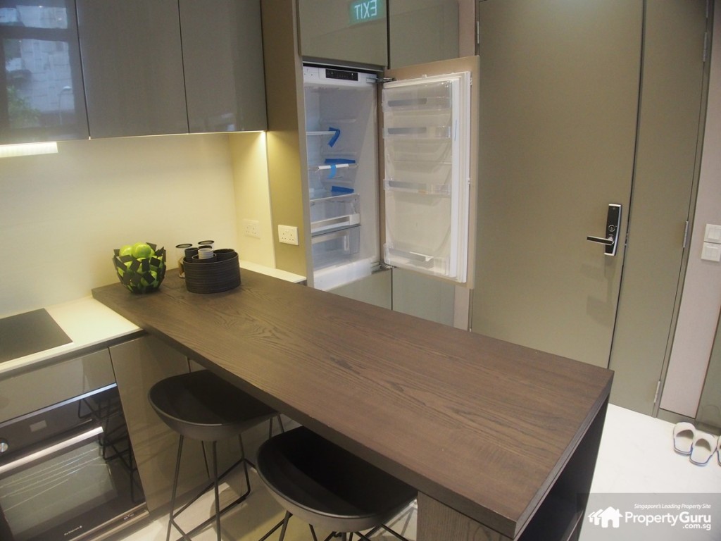 Robin Residences 2BR Kitchen and dining table