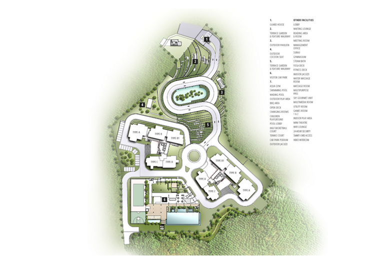 The master floor plan