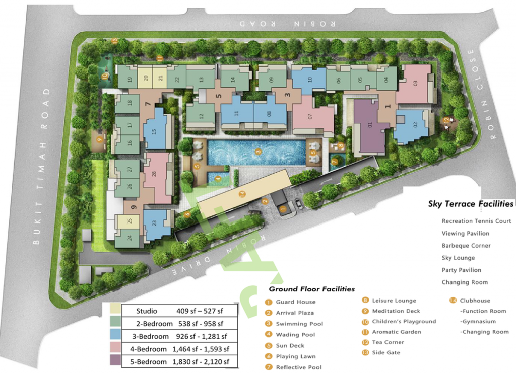 Robin Residences site plan