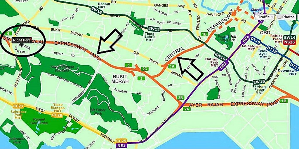 location, nearby, expressways, depot road