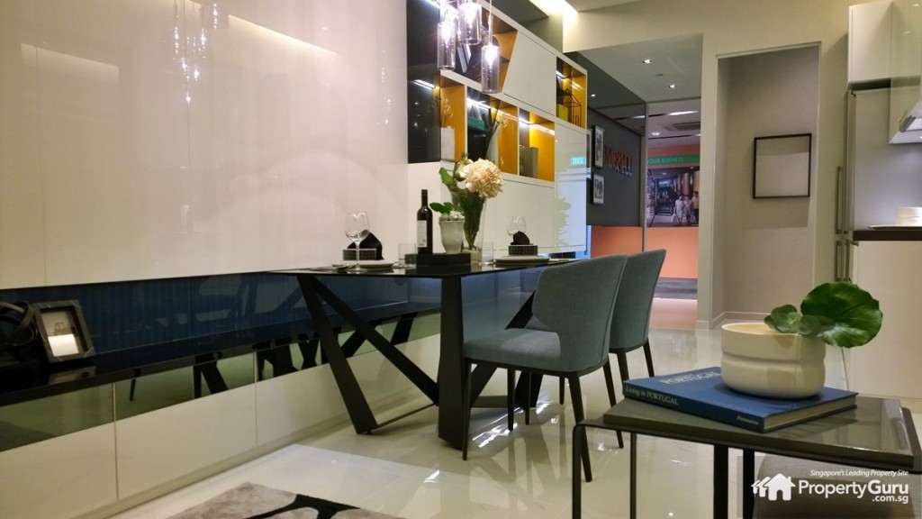 183 Longhaus living area with high ceiling