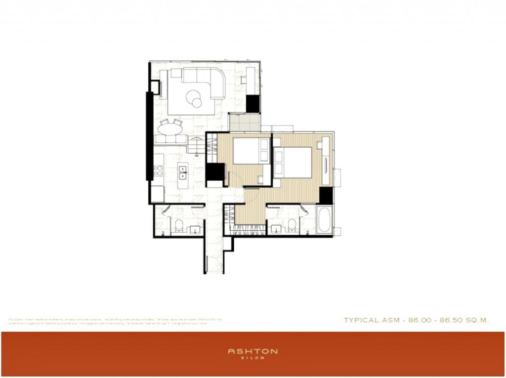 ขนาด 86.00 - 86.50 SQ.M.
