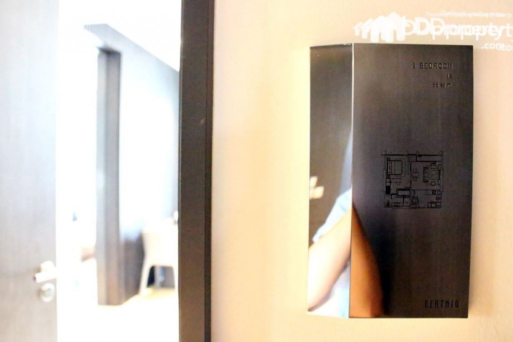 ห้องตัวอย่างแบบ 1 ห้องนอน 1A 55 ตารางเมตร