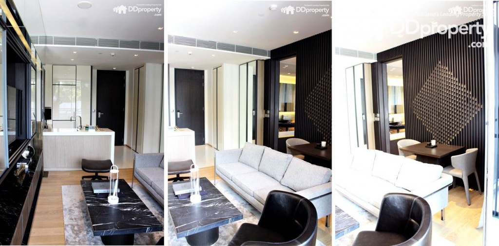 มุมมองภายในห้องนั่งเล่นจากระเบียง