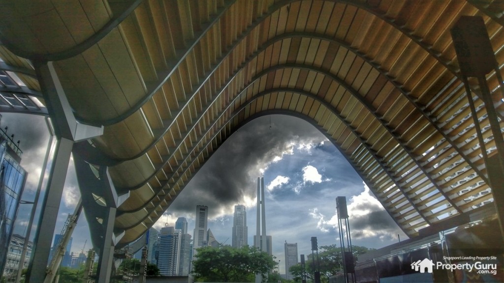 CBD from under South Beach Residences' canopy