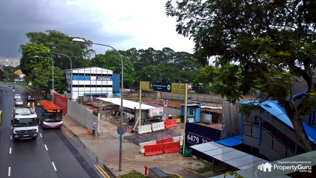 Commonwealth Towers from Queenstown MRT station overhead bridge