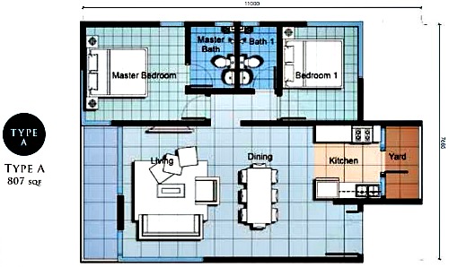 Dlagoon 023 Type A Flr Plan