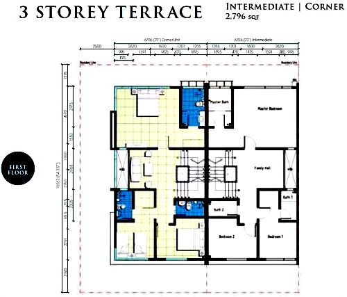 Dlagoon 025 1st flr plan