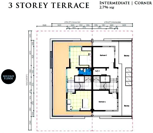 Dlagoon 026 second floor plan