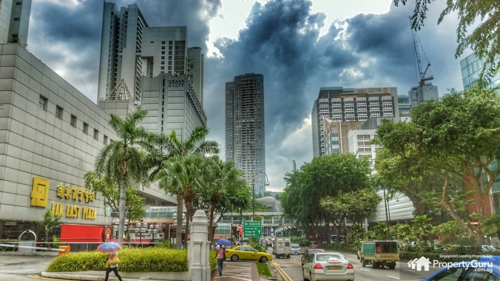 Far East Plaza is roughly a ten minute walk from Hamilton Scotts