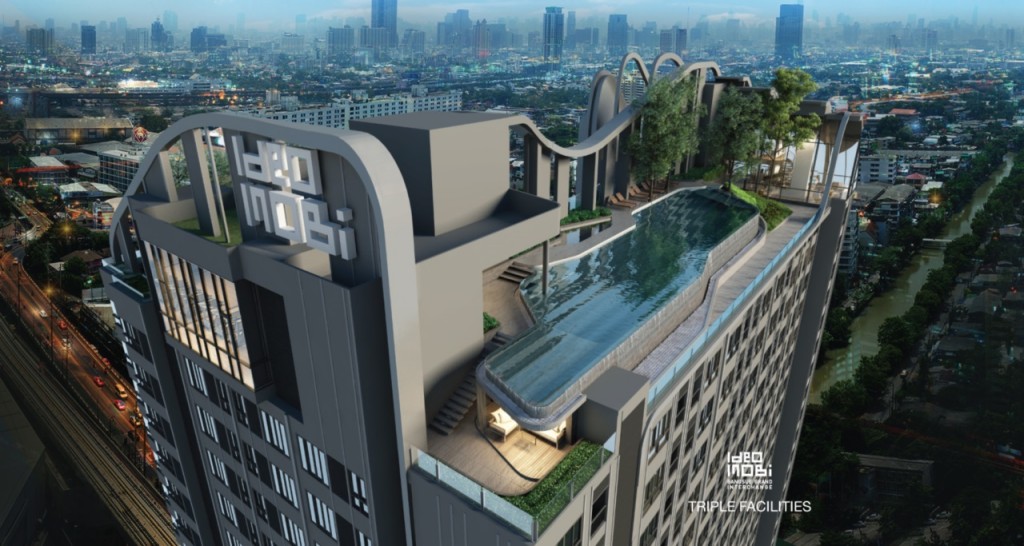 ส่วนกลางชั้นดาดฟ้าประกอบด้วย -Sky Greenery Terrace -Stardust and Yoga Area 