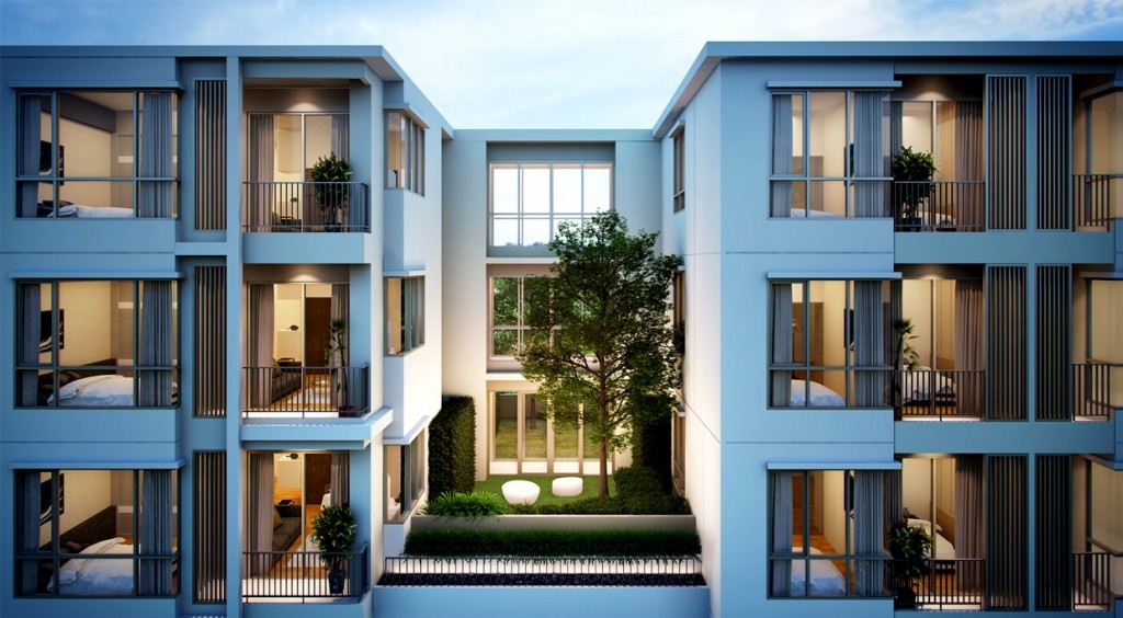 สวนลอยฟ้าระหว่างชั้น 2 และ 5