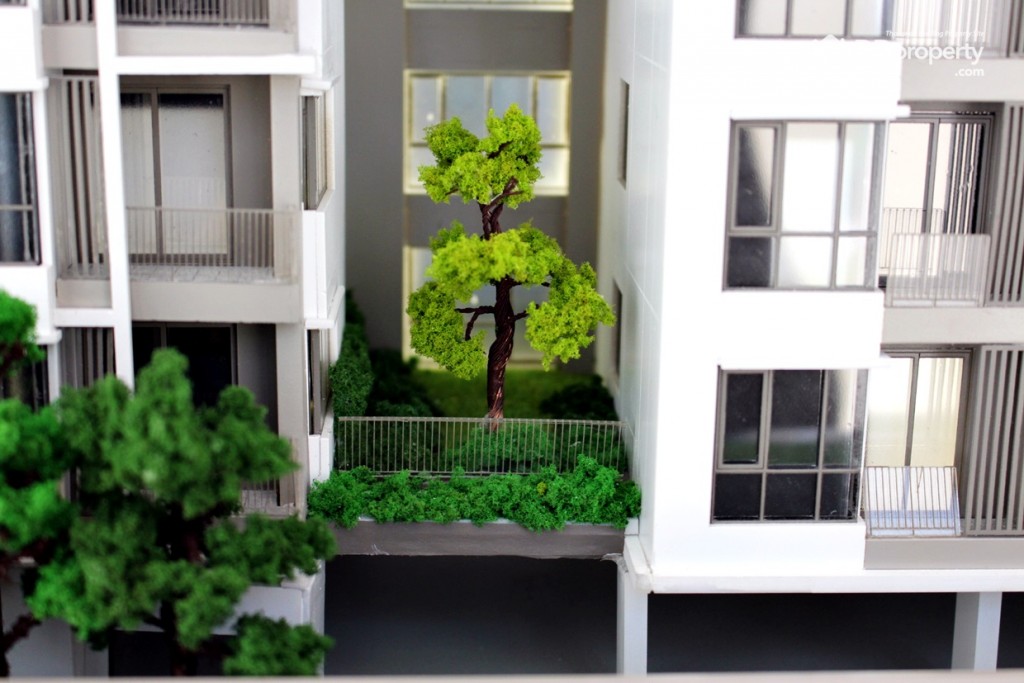 พื้นที่สวนลอยฟ้าบริเวณชั้น 2 และชั้น 5