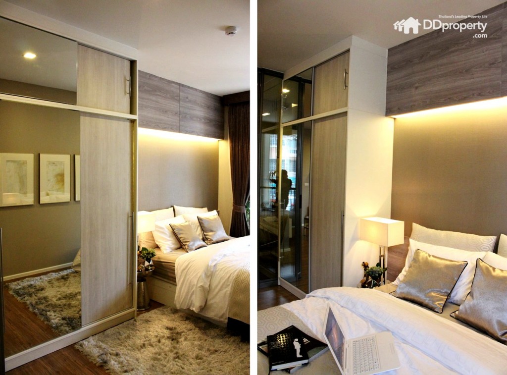 ด้วยความสูงทำให้ภายในห้องนอนดูโปร่งโล่งดูสบายตา 